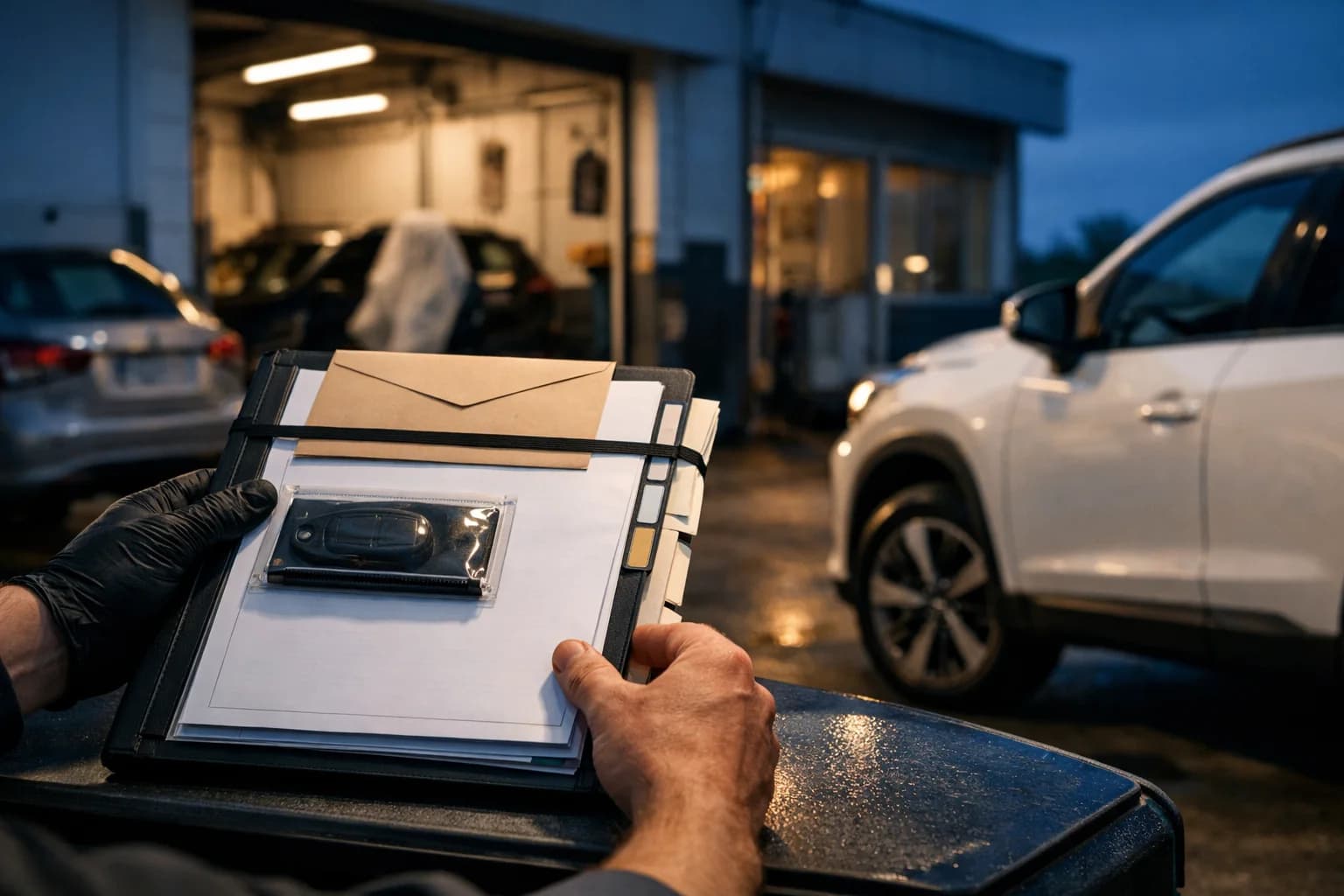 Auto in consegna presso concessionaria per noleggio lungo termine con focus su tempi di attesa e disponibilità