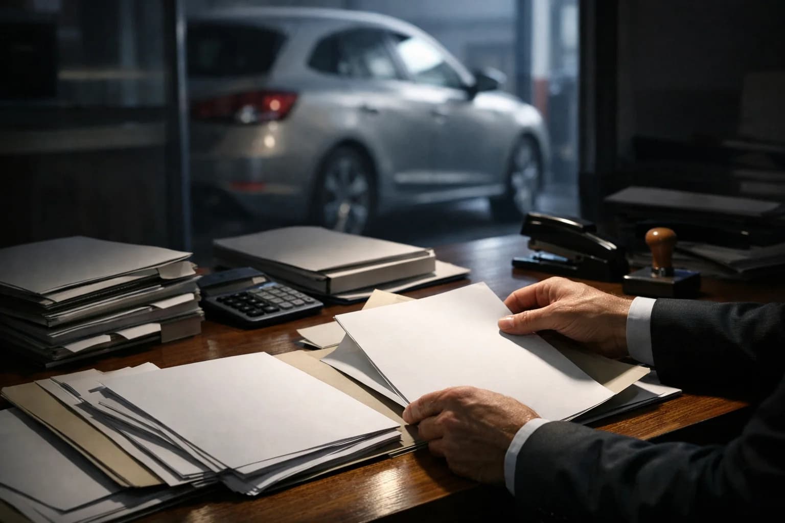 Operatore automotive che aggiorna preventivi e contratti per il noleggio a lungo termine con focus sul bollo auto dal 2027